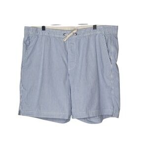 Gap Men's Seersucker Jogger Shorts XL Preppy Pockets Beach Shorts Coastal Resort